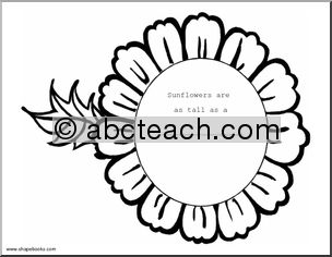 Shapebook: S is for Sunflower (primary/elem)