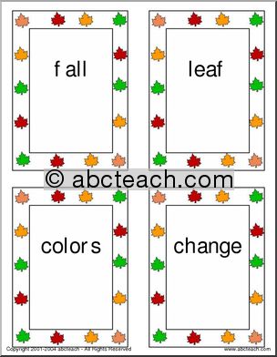 Flashcards: Fall