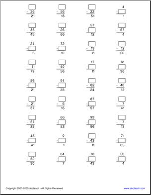 Subtraction (elem/upper elem) Clip Art