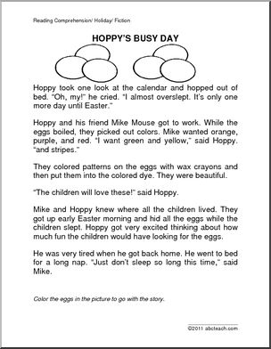 Fiction: Hoppy’s Busy Day (primary/elem)