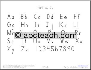 HWT-Styled  A-Z Chart