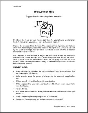 Teaching Ideas: Election