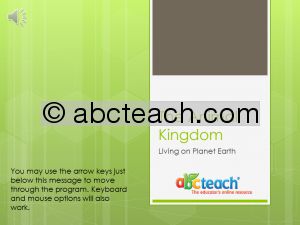 PowerPoint: Presentation with Audio: Animal Kingdom: All Animals (multi-age)
