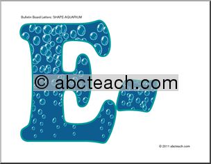 Bulletin Board: Shape Aquarium Letters (primary)