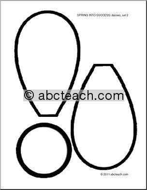 Bulletin Board: Spring into Success Daisy Template (upper elem/middle)