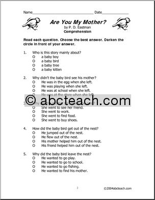 Are You My Mother (primary) Book