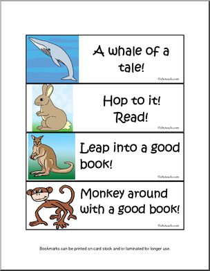 Bookmarks: Animals (color)