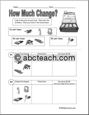 How Much Change? part I – candy (black and white version)