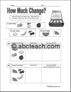 How Much Change? part II – fruit (black and white version)