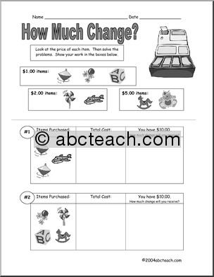 How Much Change? part III – toys (black and white version)