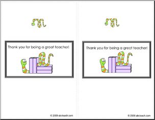 Candy Wrapper:  Thank  you for being a great teacher!