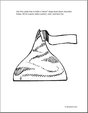 Coloring Page: Chocolate Kiss