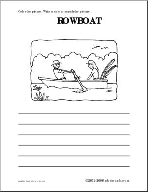 Rowboat (primary) Color and Write