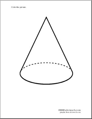 Coloring Page: Cone