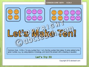 PowerPoint: Math: Let’s Make Ten!  (K-1)