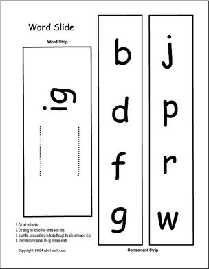 Wordslide: “ig” words
