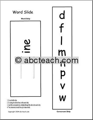 Wordslide: “ine” words