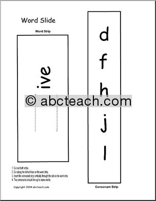 Wordslide: “ive” words