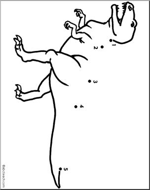 Dot to Dot: Dino – Tyrannosaurus (to 5)