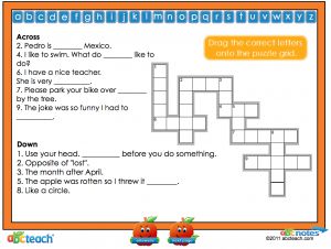 Interactive Flipchart Phonics Dolch Set 5 Crossword’
