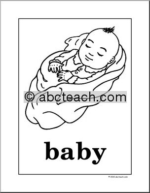 Posters A-C (b/w) (k-1/elem)’ Dolch Nouns