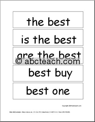 Word Wall: Sight Word Phrases (set 5)