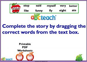 Language Arts Dolch Activity’ Interactive Flipchart