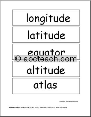 Word Wall: Geography