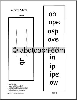 Wordslide: Blends & Digraphs (GR)