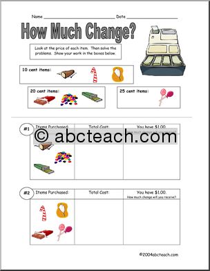 How Much Change? part I – candy