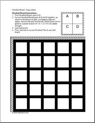 Hundred Board (blank)