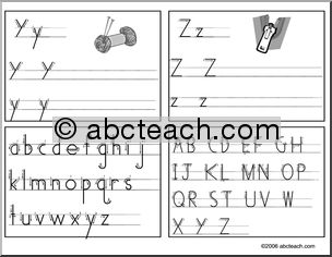 Manuscript – HWT-Styled (Y and Z; small complete ABC)