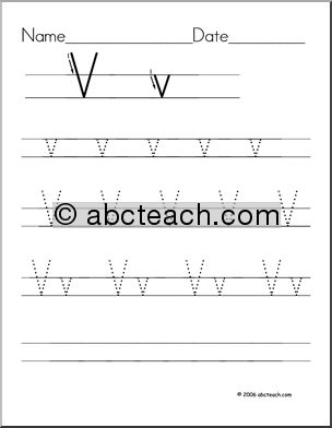 Manuscript – HWT-Styled (U through Z) – dotted