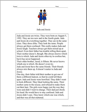 Fiction: Jada and Jessie (elem/upper elem)