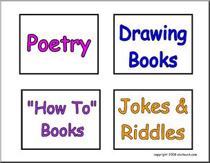 Labels: Book Genres (Set 2)