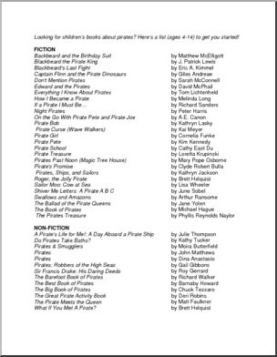 Book List: Pirate Books