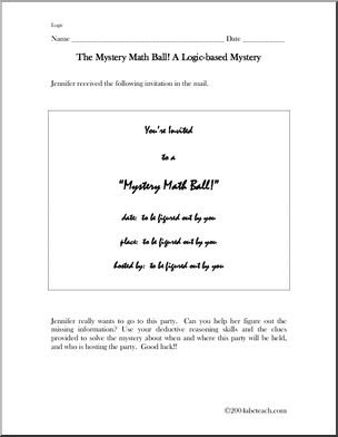 Logic Puzzle 1: Mystery Math Ball