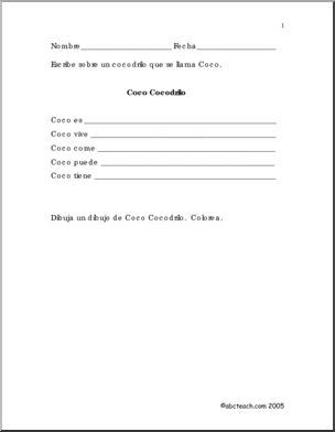 Spanish: Coco Cocodrilo