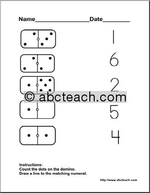 Worksheet: Counting Domino Dots 1