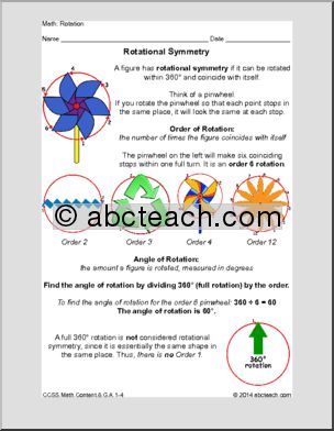 Math: Geometry: Rotation (middle/HS)
