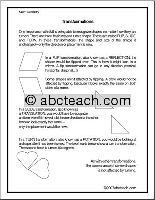 Transformation (elem/upper elem/middle) Rules and Practice