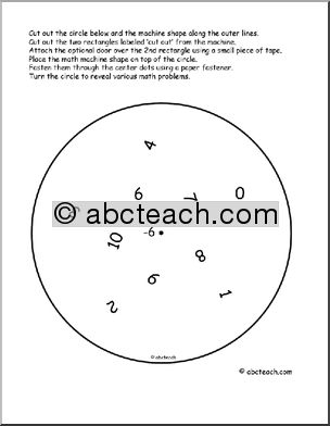 Subtraction (6 to 20 – 6) Clip Art