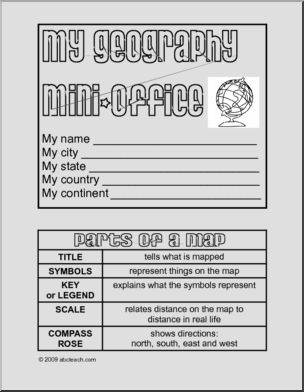 Mini Office: Geography (b/w)