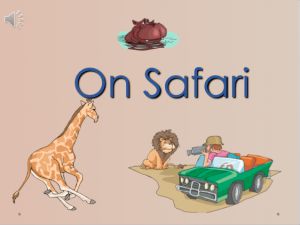 PowerPoint: Presentation with Audio: On Safari (primary/elem)