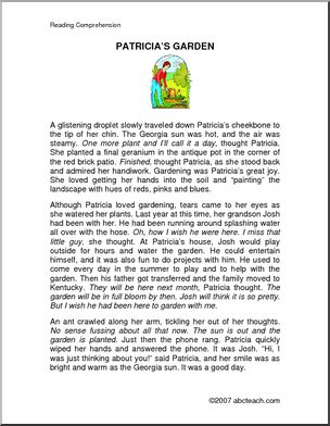 Fiction: Patricia’s Garden (upper elem/ middle)