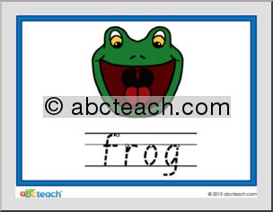 Handwriting Practice – Cartoon Animals (primary/elem)
