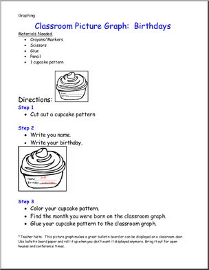Birthdays Classroom Picture Graphs