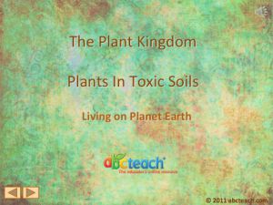 PowerPoint: Presentation with Audio: Plant Kingdom 10: Plants in Toxic Soils (upper elem/middle/high)