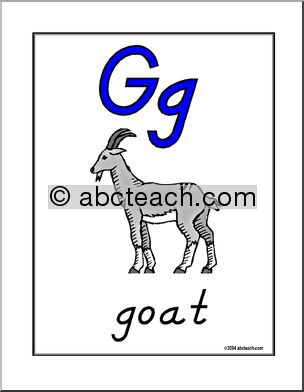 Poster: Manuscript – Gg (DN-Style Font)