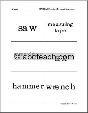 Worksheet Set: Tools Theme